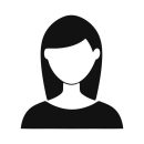 Simple Black And White Female Avatar Icon PNG Images _ EPS Free Download - Pikbest